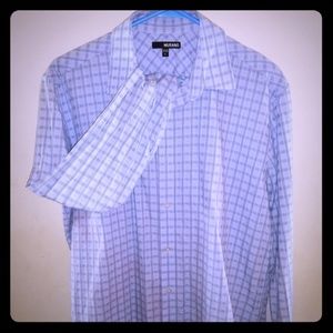 4/$20.. Men's MURANO  button down, dress up shirt